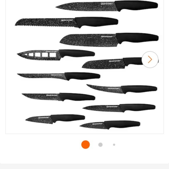 12pc Granitestone Nutri Blade Kitchen Knife Set - Picture 2 of 4
